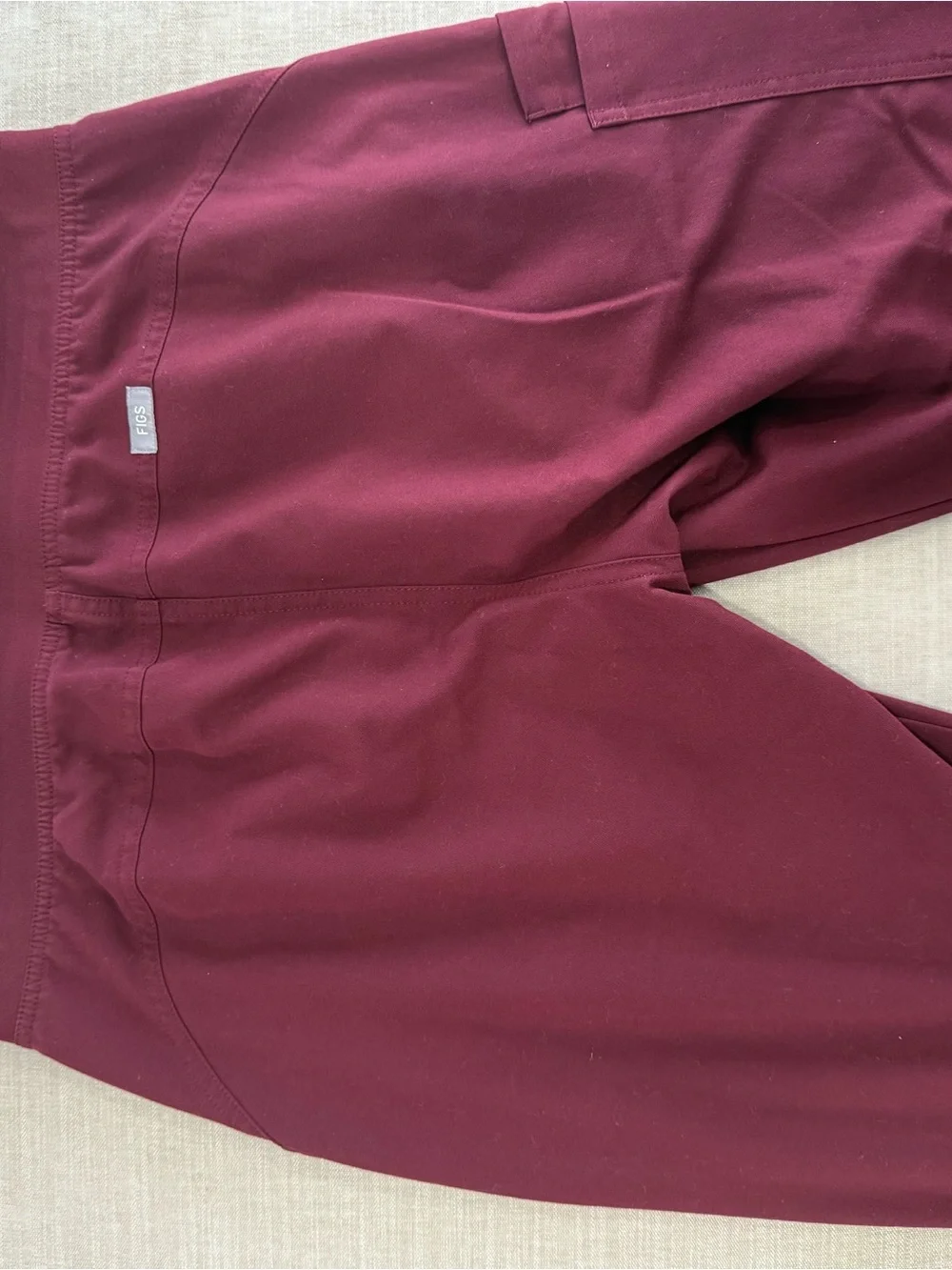 FIGS Kade Cargo Pants Maroon